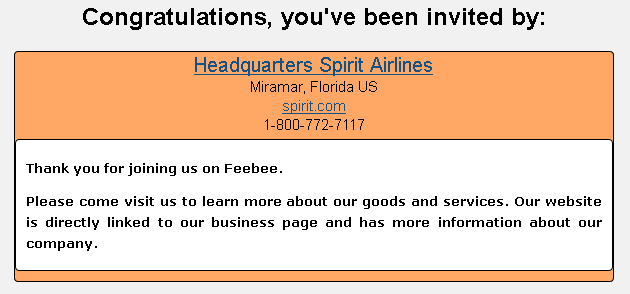 Signup Message Sample