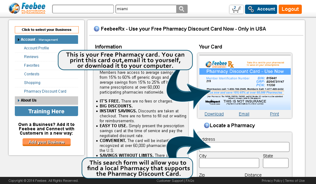 Pharmacy Card Part 1